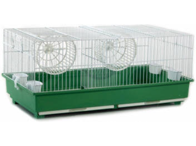 Jaula para Hamsters ORNIEX Doble (Verde - 58x31x25cm)