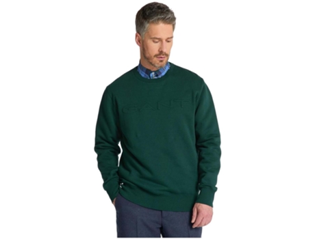 Sudadera de Hombre GANT Capucha Verde (L)