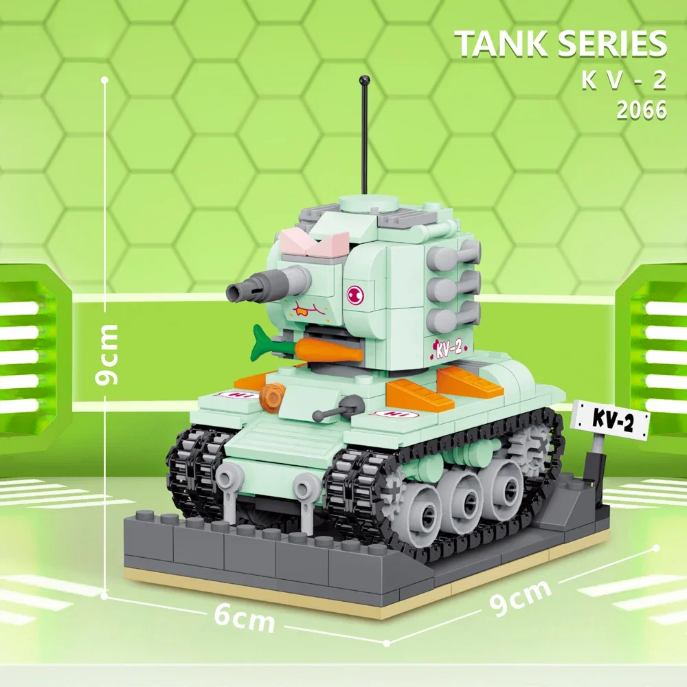 Minitanque Kv-2: Bloques De Construcción, Juguetes Educativos Para Niños, Regalos Para Niños