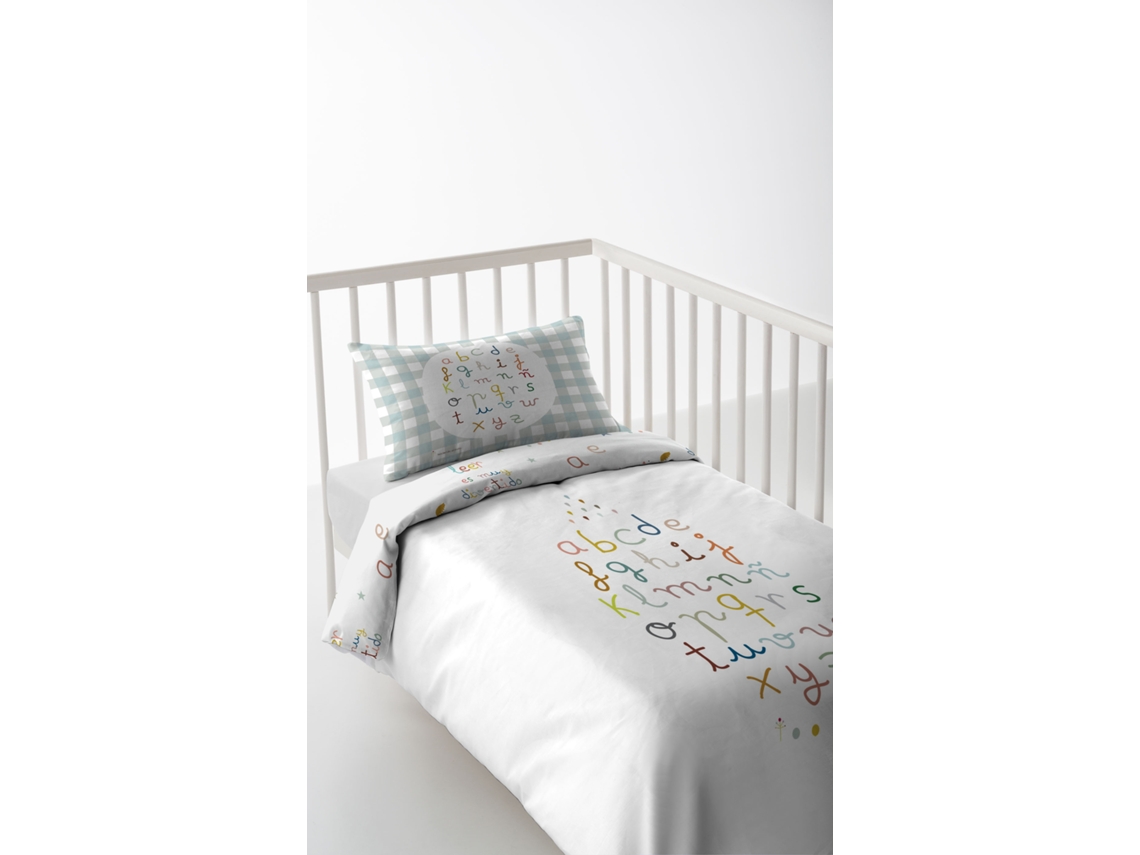 FUNDA NORDICA REVERSIBLE INFANTIL CUNA 80 EXTRA SUAVE FABRICADO EN ESPAÑA ABCD HACIENDO EL INDIO