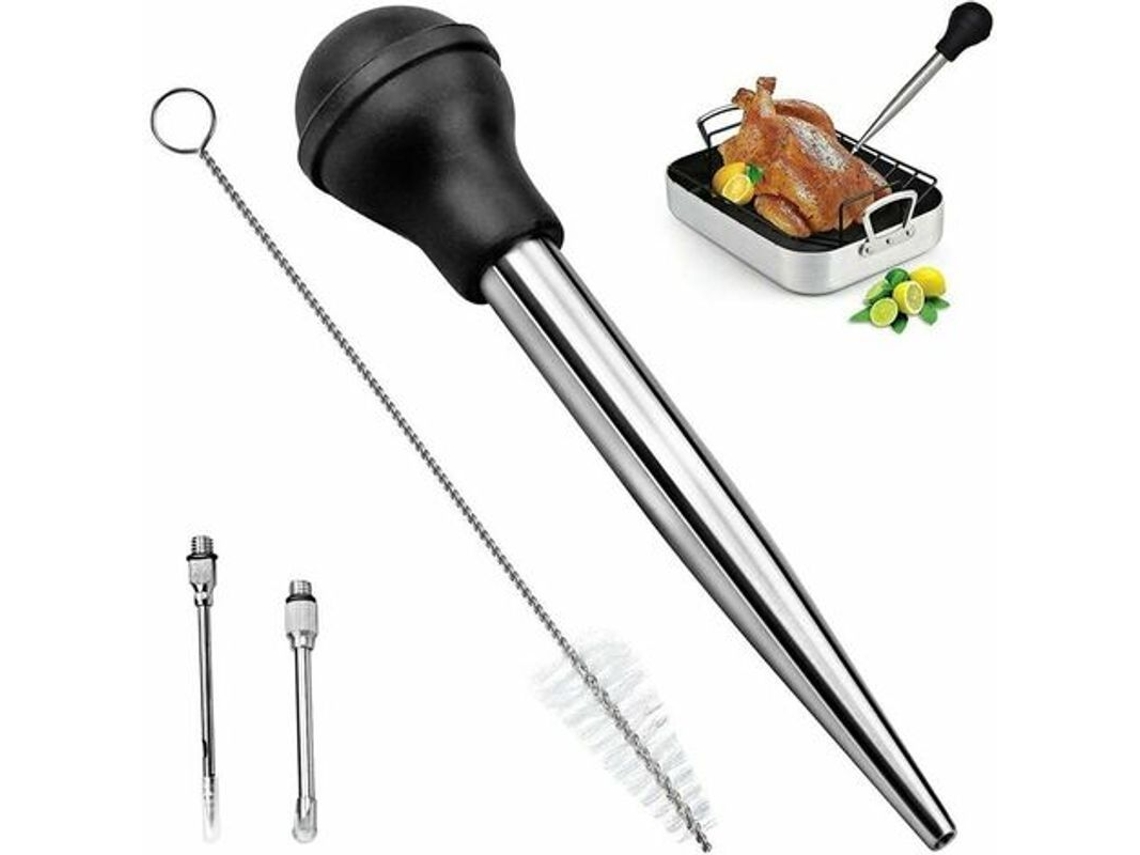 Tarro De Acero Inoxidable 304 Y Goma Para Perejil Con Aguja Y Pincel Para La Cocina.