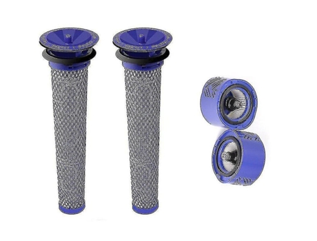 Accesorio Aspiradoras Compatibilidad Universal 4Uds Dyson Filter V6 Filtro Trasero S Accession Hepa Filter Home