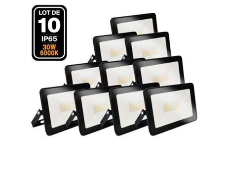 10 Ipad 30W LED Proyectores Blanco frio 6000K EUROPALAMP