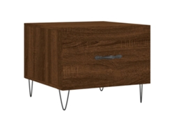 Maison Exclusive - Mesa De Centro Madera Contrachapada Roble Marrón 50x50x40 Cm