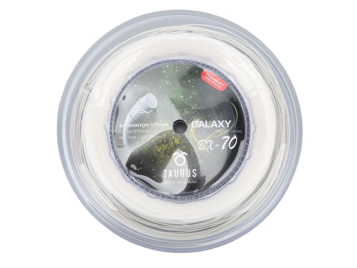 2026rebe-cuerda Para Raqueta De Bádminton Powerti Bx70 Elástica Nylon 0.7mm 200m Carrete Blanco