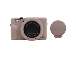 Funda de silicona HEXINYIGJLY para Canon G7x Mark II, extraíble, resistente a los arañazos, gris oscuro.