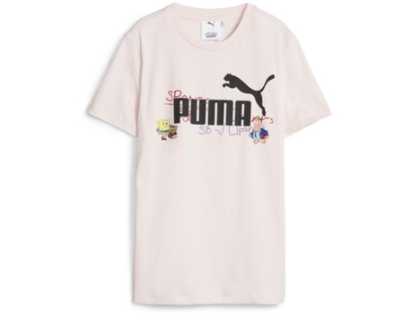 Camiseta de Niños PUMA Spongebob Squarepants Rosa (shoes//eu/117/128 cm)