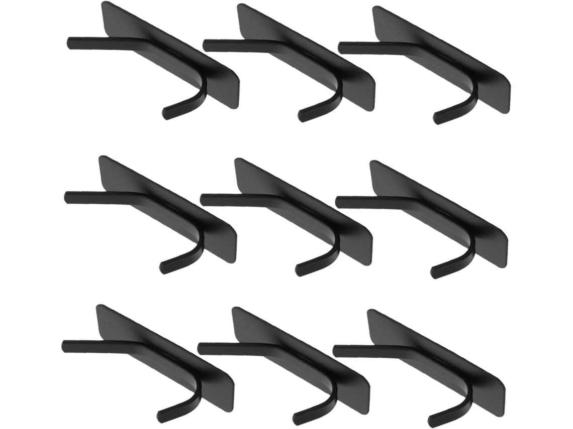 Juego de 10 piezas de soporte para toallas de mano, perchero, gancho adhesivo para abrigos y llaves,
