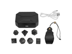 7 Dados Electrónicos Led Recargables Con Estuche De Carga Y Bolsa De Almacenamiento Para Juegos De Rol.