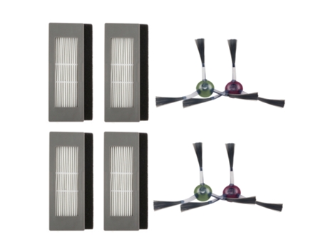 Filtro Hepa para Robot, cepillo lateral de esponja para Ecovacs Deebot Ozmo 902, piezas de aspiradora robótica, accesorios de repuesto