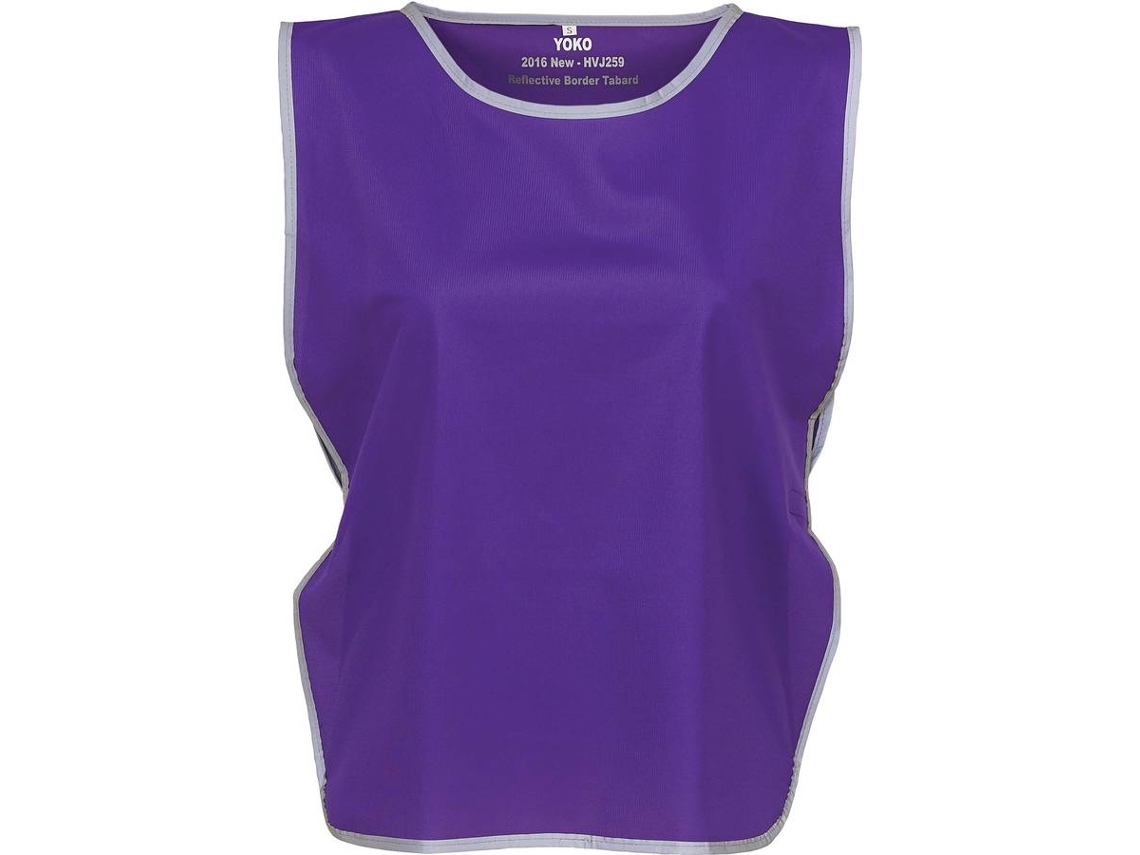 Chaleco YOKO con borde reflectante Púrpura (L-XL)