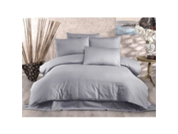 Juego De Cama - Funda Nórdica 220 X 240 + 2 Fundas De Almohada 60 X 60, 70% Poliéster - Gris
