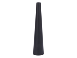 Baok - Jarrón pequeño decorativo de aluminio de estilo nórdico con cuello estrecho para muebles y mesas - Negro