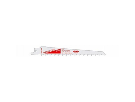 Pack de 5 sierras de sable hcs acero (bosch s 617 k) largo 150 mm; paso 8,5 mm RUKO