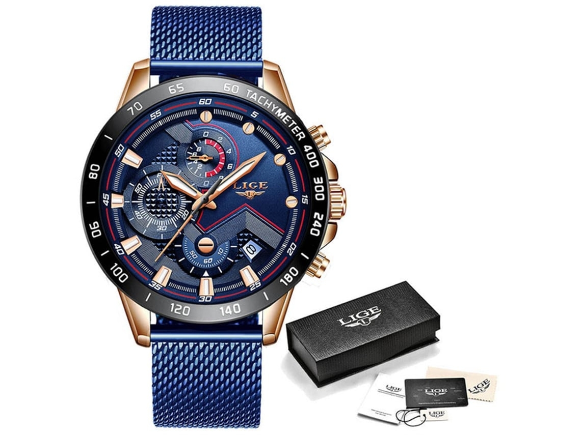 Reloj Masculino Luminoso Con Movimiento De Cuarzo Veamxin Para Deportes Al Aire Libre Azul Yuysan