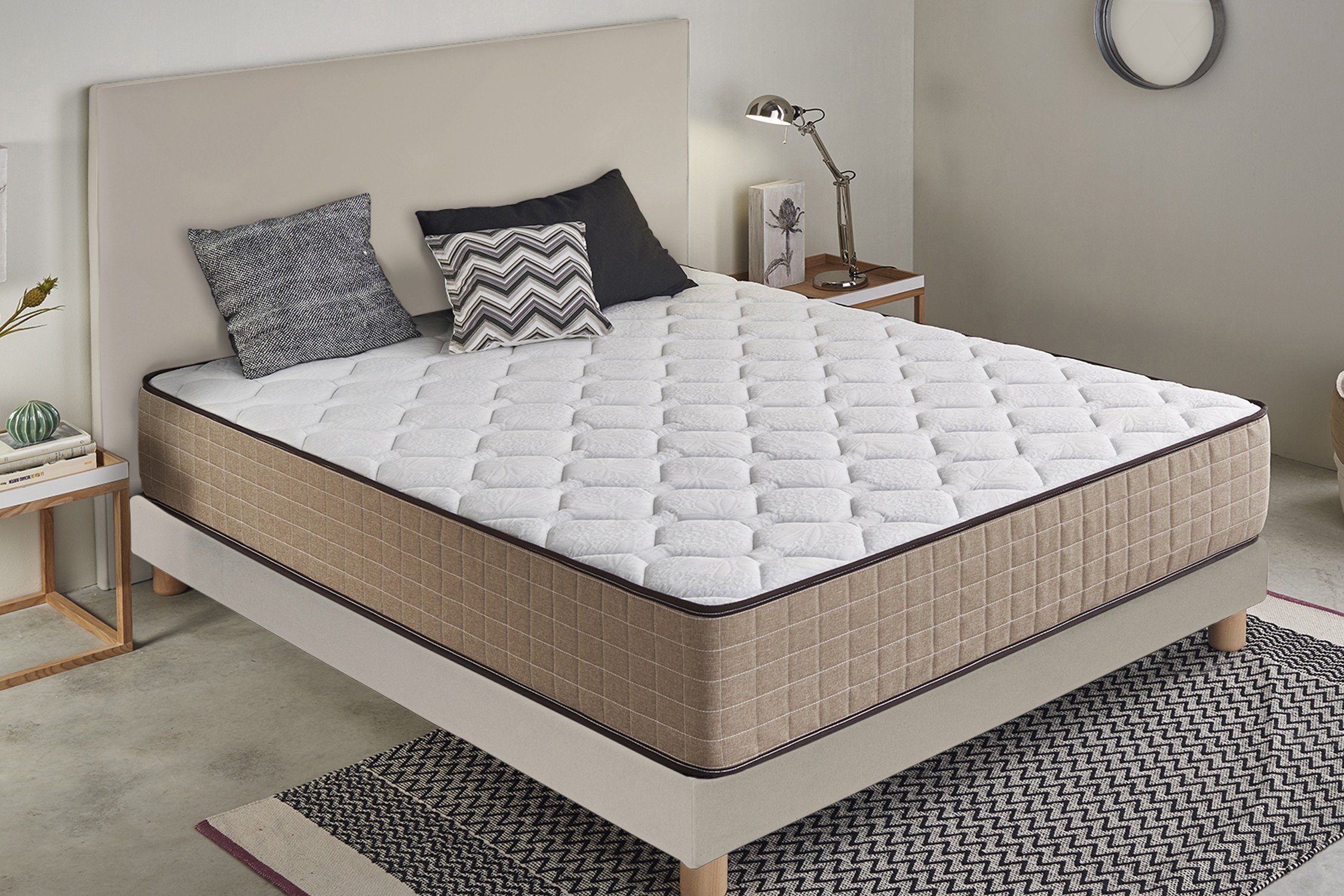 Colchón MOOM NATURE Cashmere Confort Viscoelástico (135x200 cm - Altura: 30 cm)