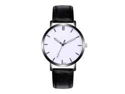 Reloj De Pulsera Analógico De Aleación Con Cuadro Redondo Y Movimiento De Cuarzo Para Hombre Negro