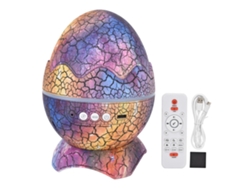 Proyector De Estrellas Con Forma De Huevo De Dinosaurio, Luz Nocturna Con Control Remoto Bluetooth Y Ángulo Ajustable.