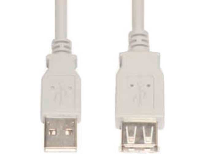 Cable USB E+P (USB - 3 m - Gris)