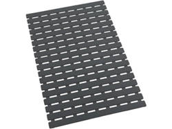 Alfombrilla De Baño Gris, Antideslizante Con Ventosas, 63 X 40 Cm, Limpieza Profunda, Para Uso Doméstico.