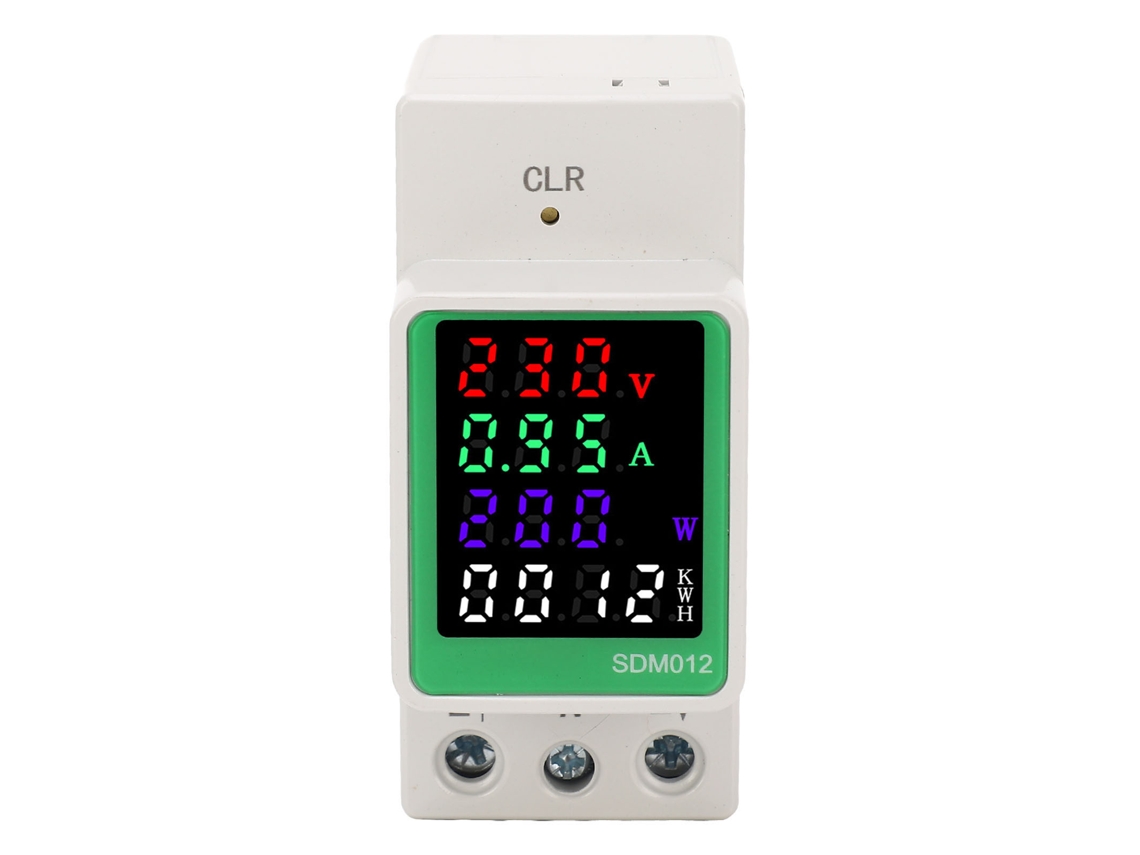 Medidor Digital De Energía Led: Voltaje, Corriente, Potencia, Factor De Potencia, Ac230v 0-100a