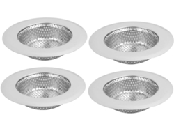 Juego De 4 Filtros De Desagüe De Acero Inoxidable De 4