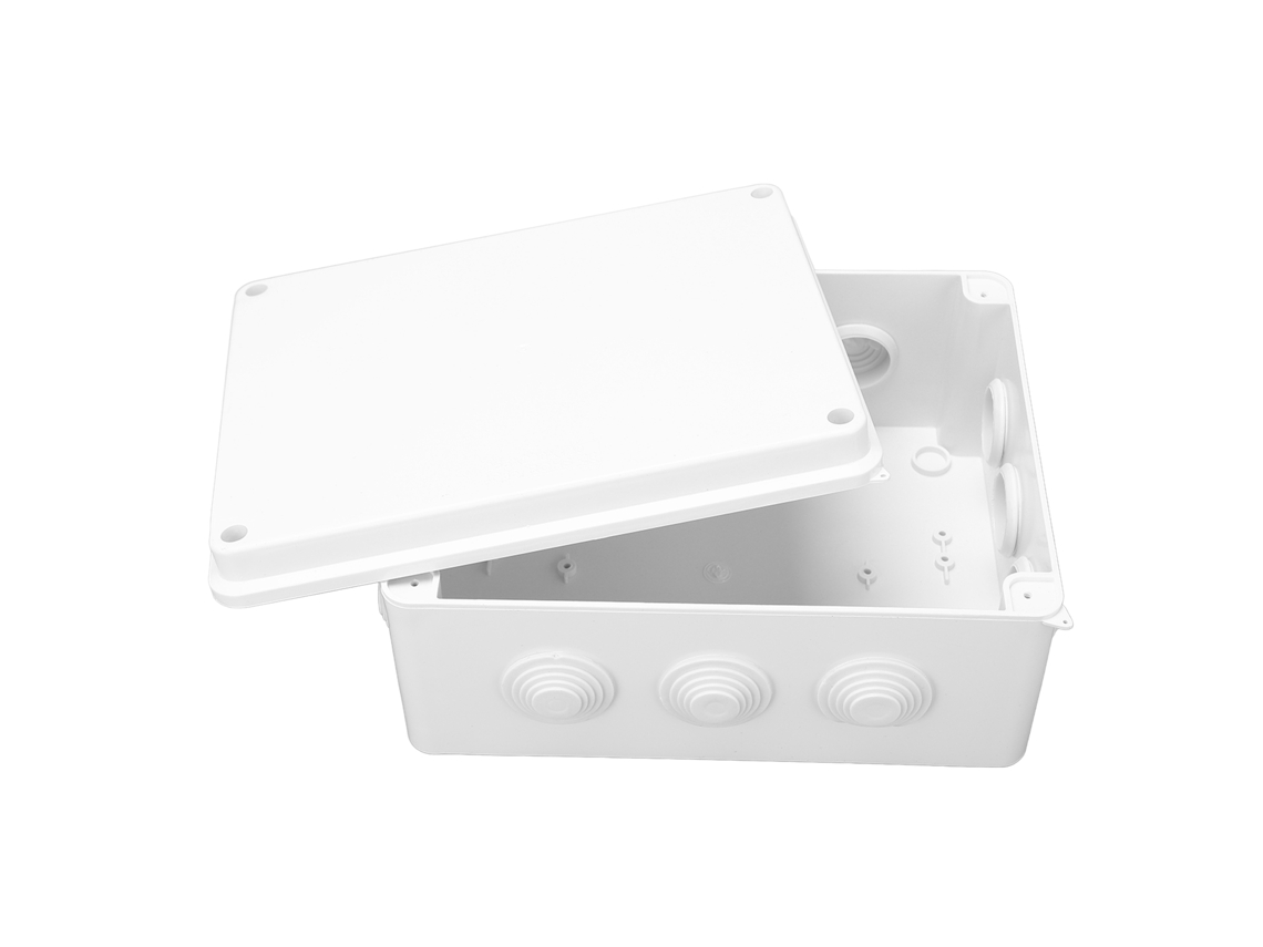 2026velora-caja De Unión Exterior Ip65 Impermeable 255x200x120mm, Recinto Eléctrico Universal Con Tapón De Goma