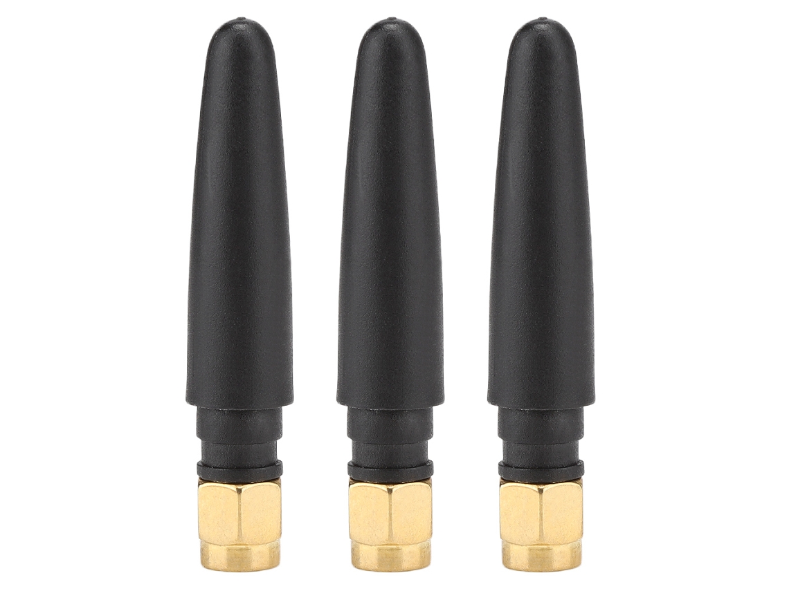 Juego De 3 Antenas Portátiles Mini 3g 2g Gsm Gprs De 3 Dbi Y 5 Cm Con Conector Sma Macho Recto.
