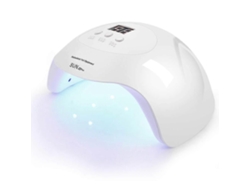Lámpara de uñas LED UV profesional GOKOCO X7, secador, pulidor de gel, 3 temporizadores (blanca)