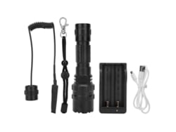 2026-linterna Led Xml L2 Al Aire Libre Impermeable Multifunción Con Enfoque 5 Modos De Iluminación Carga Usb Negro