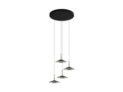 Lámpara de techo negra 4 luces ORION LED 32W MANTRA ILUMINACIÓN