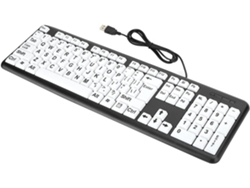 Teclado Usb Con Cable, Teclas Grandes Y Silencioso, Para Personas Mayores.