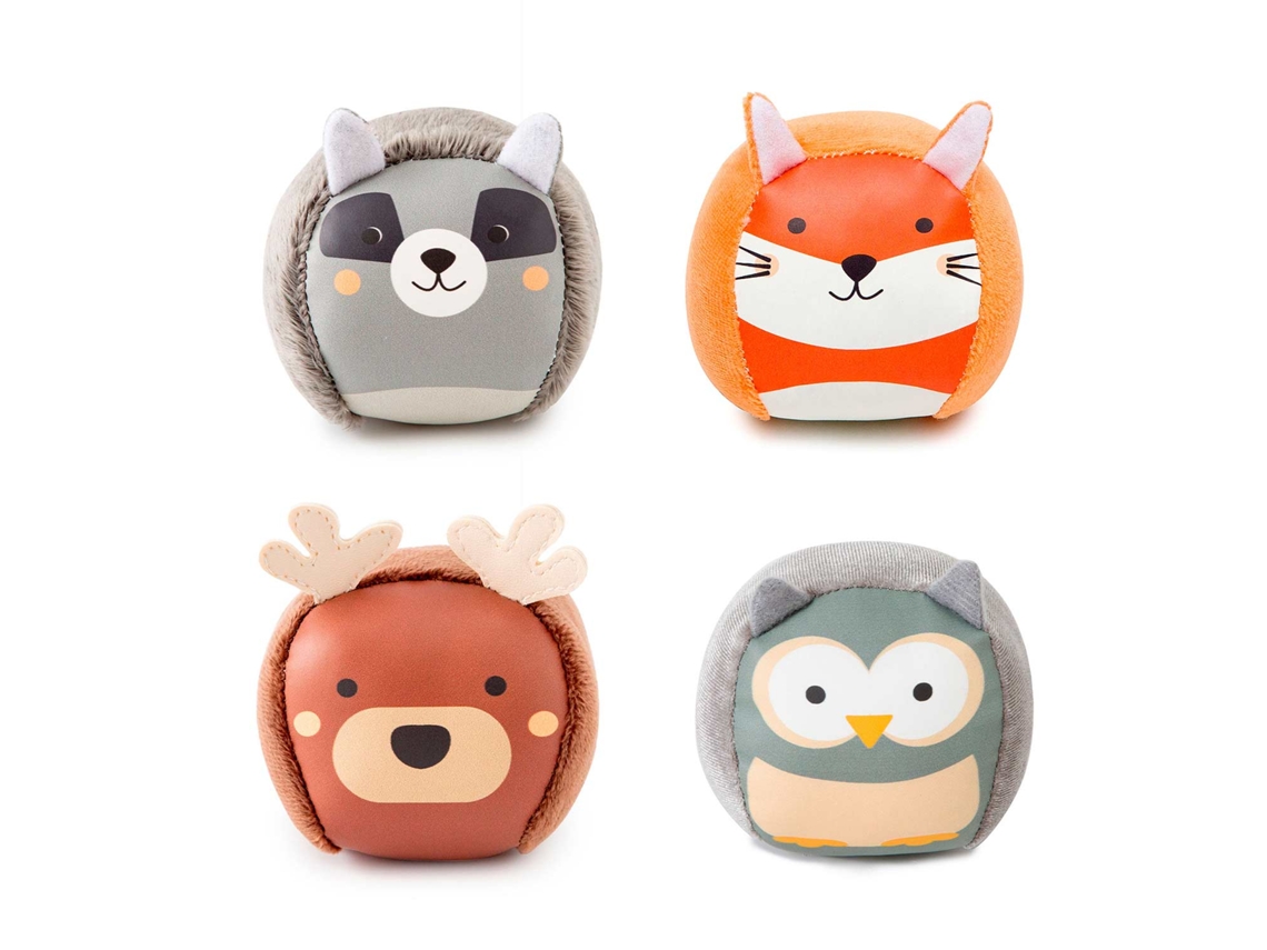 Doodballs Juego de 4 Doudous LITTLE BIG FRIENDS El Bosque 304454
