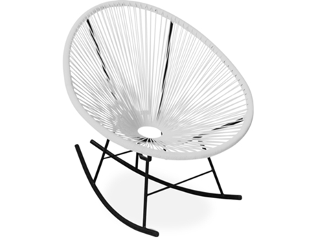 Silla de Exterior Mecedora de Jardín New Acapulco Edition 90x74x76cm ACAPULCO STYLE