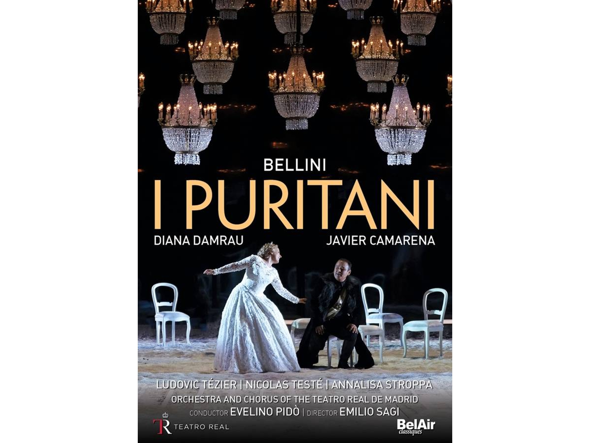 DVD-Video Album Damrau/Camarena/Tezier/Teste/Pido/Teatro Real/+ - I Puritani (2 CDs)
