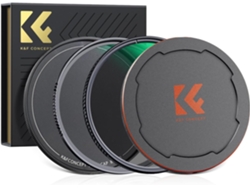 Kit De Filtros Uv Cpl E Mc Com Tampa De Lente Multirrevestida De 52 Mm