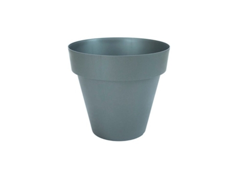 PLASTIKEN TES - Maceta Redonda Clásica Diámetro 22 cm Capacidad 45L Antracita