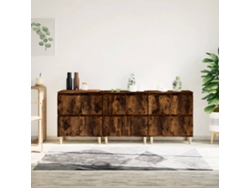 Lovely Home Aparador 3 Pzs 60X35X70 Cm Derivados Madera Roble Ahumado