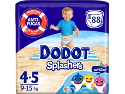 Pañales DODOT Splashers (T4 - 88 Unidades - Pack 11x8 Unidades)