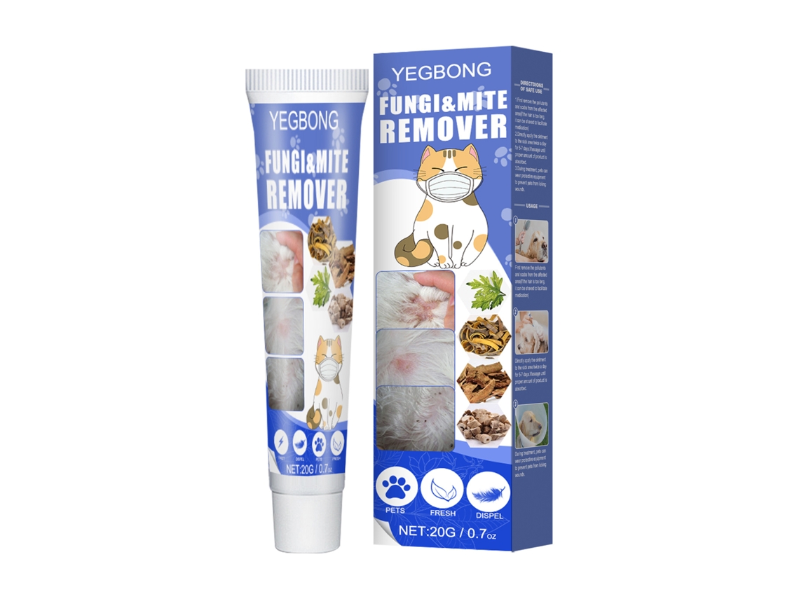 Crema para eliminar los ácaros de las mascotas que alivia el picor en perros y gatos.