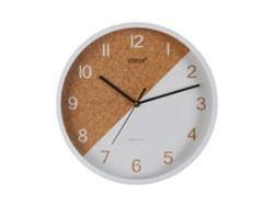 Reloj De Pared Versa Moderno 30 X 4,5 X 30 Cm Plástico Blanco