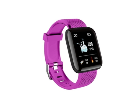 Pulsera Deportiva Pantalla a color Frecuencia Cardiaca Smart Band Fitnesstracker IP67 Impermeable Morado