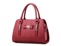 Bolso de mano para mujer 2026, nuevo modelo, bandolera/bolso de hombro/bolso de mano color burdeos YUNZII