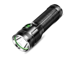 Linterna Linternas tácticas LED recargables por USB con LED Cree Ip65 Tamaño de bolsillo impermeable 5 modos de luz Luz de antorcha negra YEMAESRE