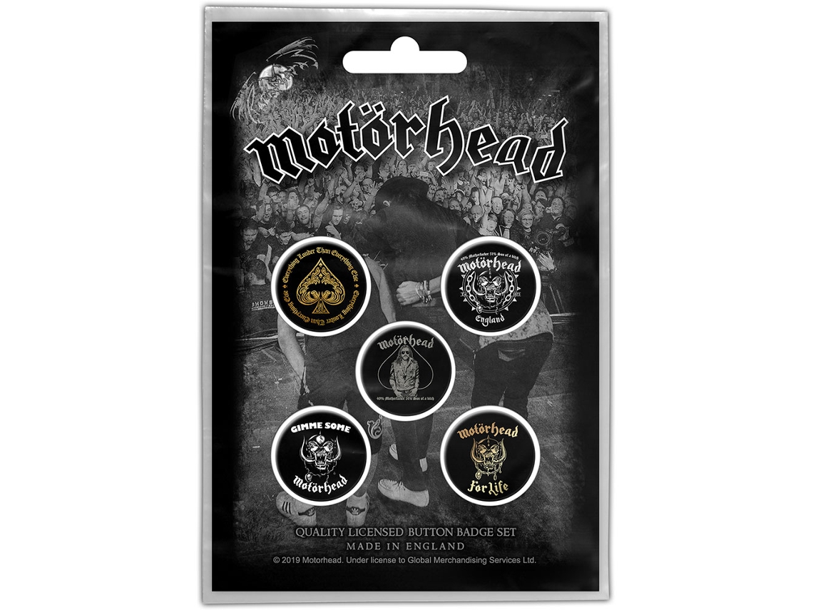 Insignias ROCK OFF Motörhead Clean Your Clock