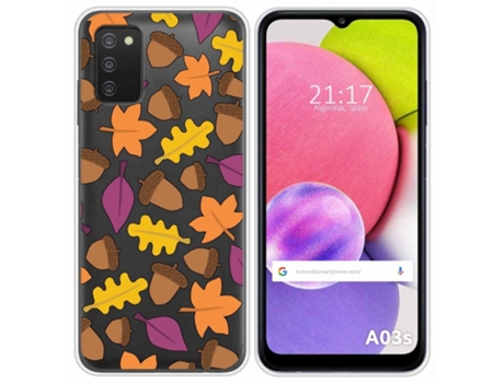 Carcasa Samsung Galaxy A03s TUMUNDOSMARTPHONE Dibujos Transparente Multicolor