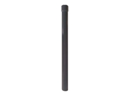 RENOPLAST R50 Tubo de Bajada de Aluminio 200cm DN 40mm Grafito Semicircular Canalones Canaleta de lluvia Perfil de borde