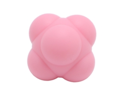 Pelota De Entrenamiento De Agilidad Silicona Hexagonal Con Trayectoria Rebote Irregular Para Coordinación Mano-ojo Rosa