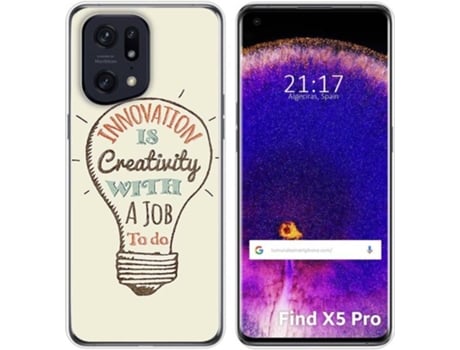 Carcasa para Oppo Find X5 Pro 5G TUMUNDOSMARTPHONE Dibujos Creativity Multicolor