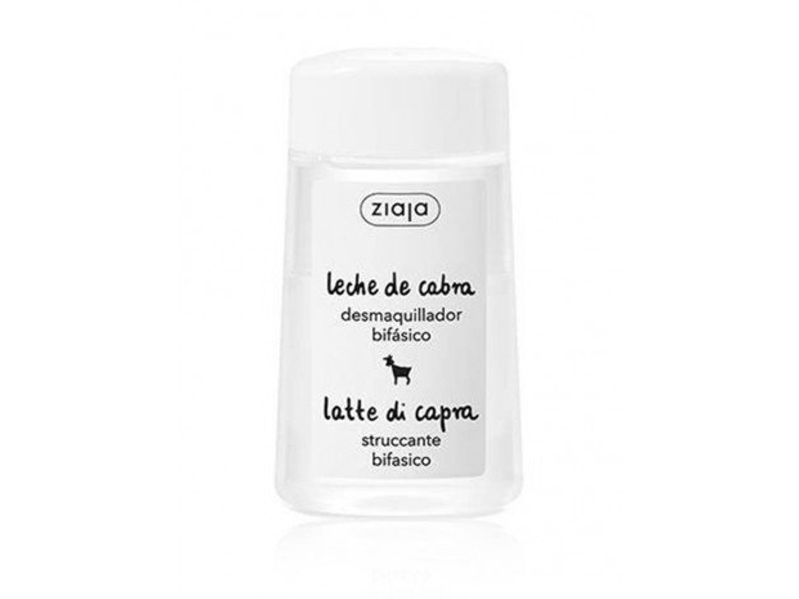Desmaquillante bifásico de ojos ZIAJA con leche de cabra, 120 ml